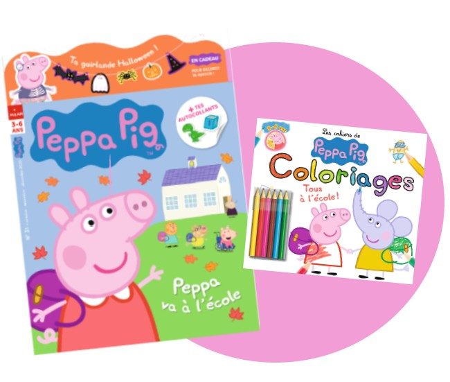 Magazines officiels de Peppa Pig rentrée 2020